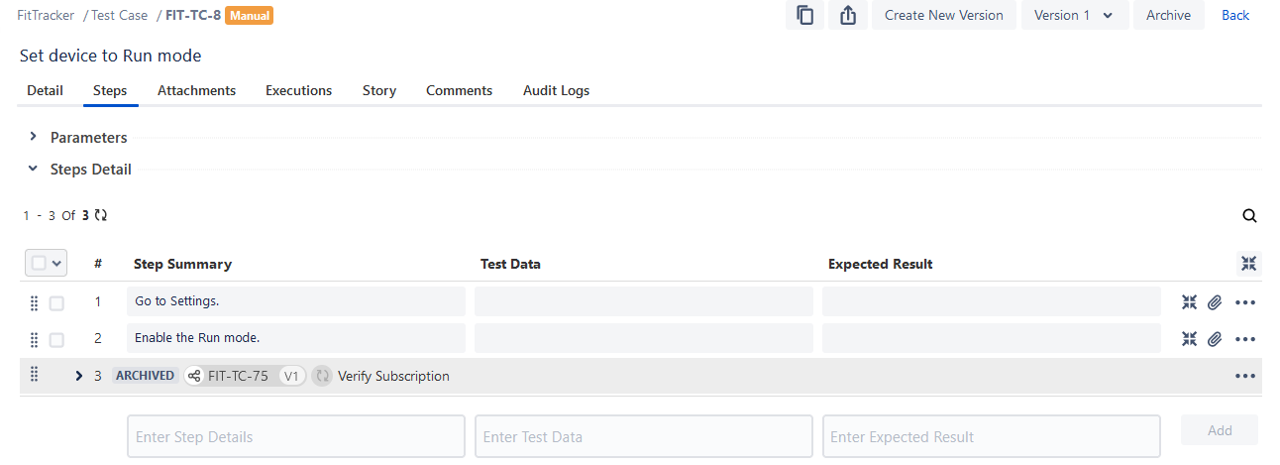 Archived Shareable Test Step Archived Shareable Test Step