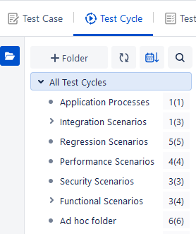 Test Cycle Folder Hierarchy View Test Cycle Folder Hierarchy View