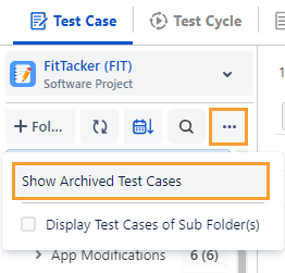 Show Archived Test Cases Show Archived Test Cases