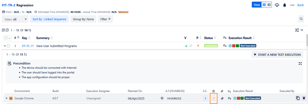 Click Bug Count Click Bug Count