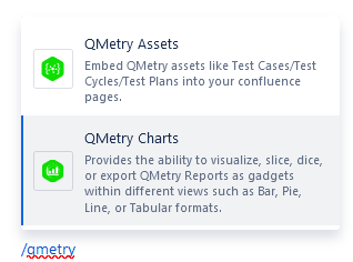 Insert QMetry Charts Macro Insert QMetry Charts Macro