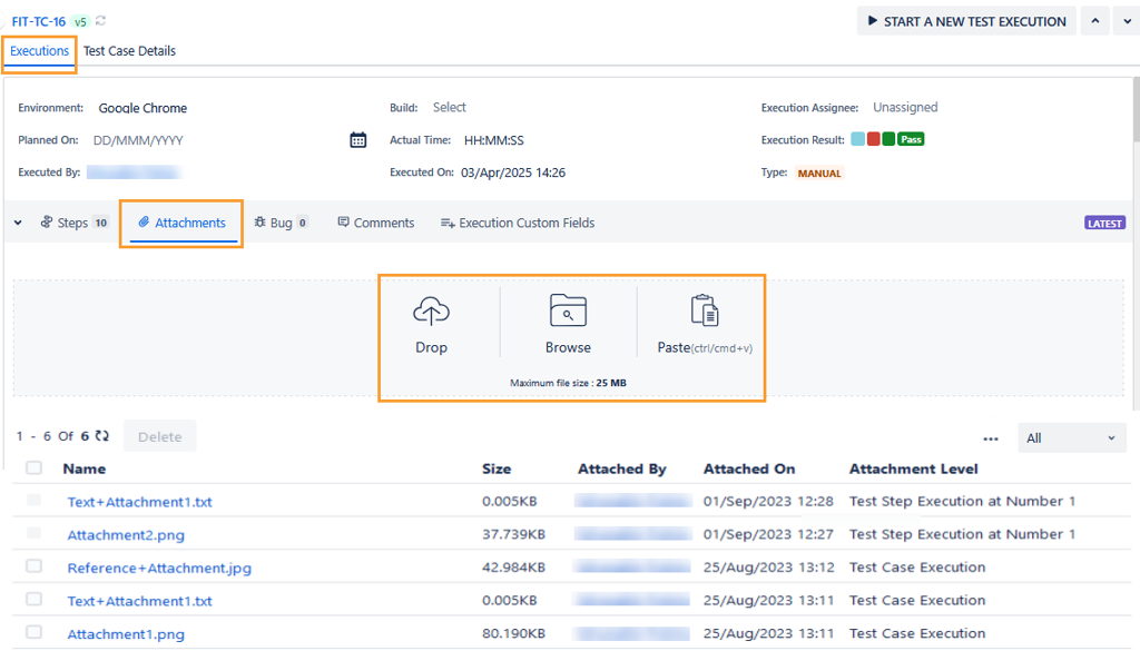 Add Attachments to Test Case on Grid View Add Attachments to Test Case on Grid View